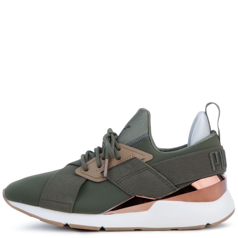 NWT Puma Muse Forest Night Bronze Sneakers